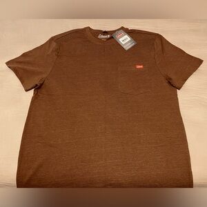Coleman Short Sleeve Pocket T-Shirt Brown Size Medium Men’s New With Tags